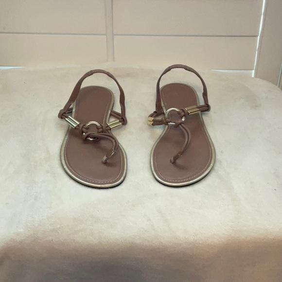 Montego Bay Club Tan Sandals with Slingback Strap - Picture 1 of 8